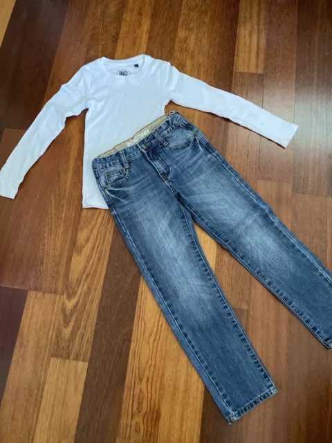 INDIE KIDS Boys Top And Jeans Sz 6