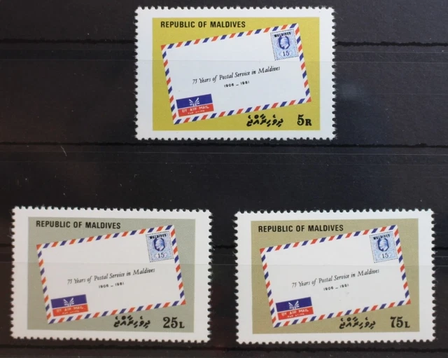 Malediven 942-944 postfrisch Postdienst #RR698