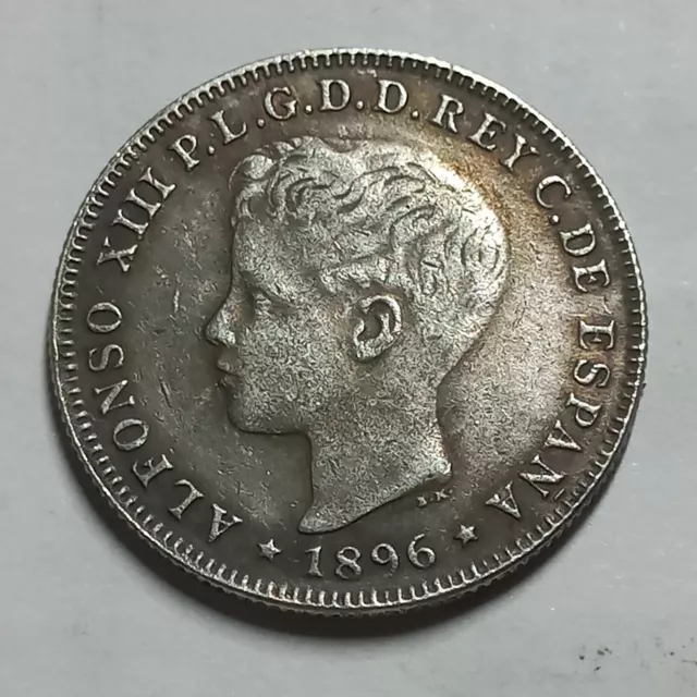 Coin 40 centavos 1896 Puerto Rico