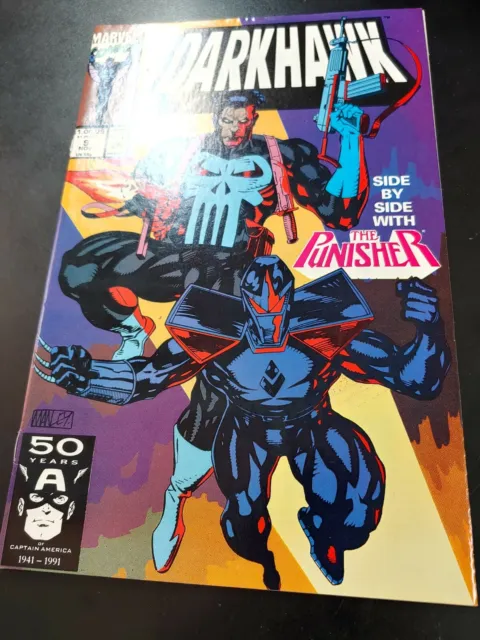 ⭐️ DARKHAWK #9 (direct) (vol 1) (1991 MARVEL Comics) VF Book 3