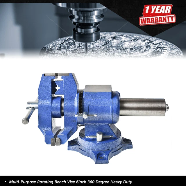 Multi-Purpose Rotating Bench Vise 6inch 360 Degree Heavy Duty
