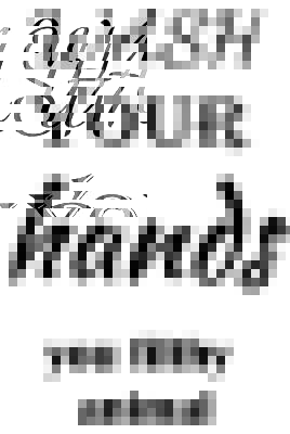 Wash Your Hands You Filthy Animal Poster Print Bathroom A5, A4 A3, A2, A1, A0