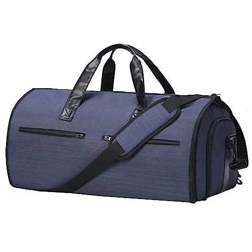 Carry on Garment Bags for Travel – Large Suit Travel Bag Weekend Bag, Blue