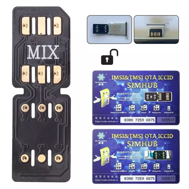 Heicard Unlock Turbo SIM Card For iPhone 13 12 11 Max Pro X XR XS Max 4G UK.