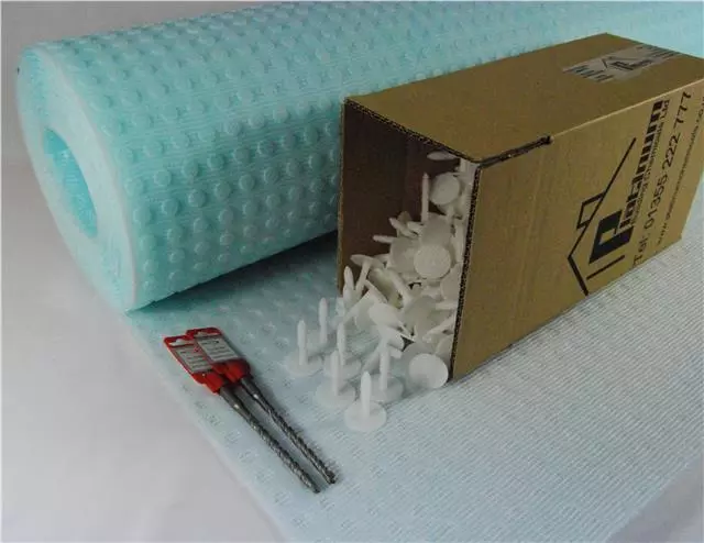 PLATON PB2 Damp Proof Membrane Kit - 20M² (With Plugs) Mesh Lath Plaster DPM