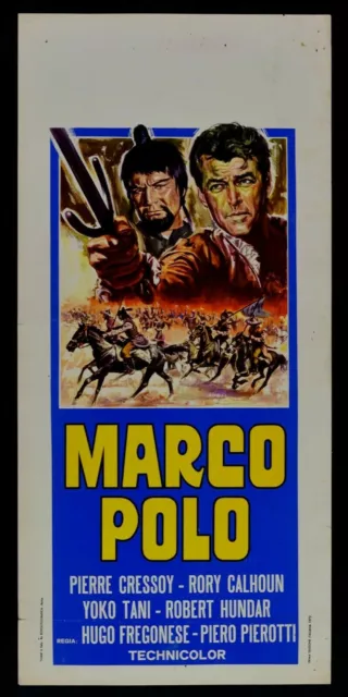 Affiche Marco Polo Pierre Cressoy Rory Calhoun Yoko Tani Hugo Fregolese L21