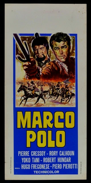 Affiche Marco Polo Pierre Cressoy Rory Calhoun Yoko Tani Hugo Fregolese L21