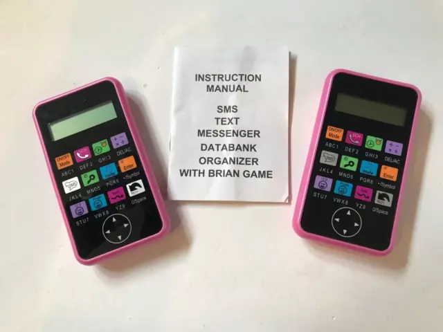 CYBERGEAR SMS TEXT Messenger Organizer Set Of 2 Pink Wireless