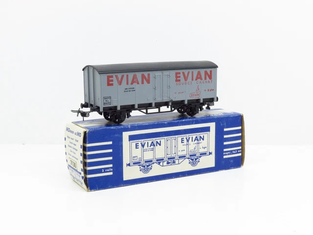 Wagon Couvert Hornby échelle 0 - Bogies, Guérite, Doubles Portes - EST - 1930