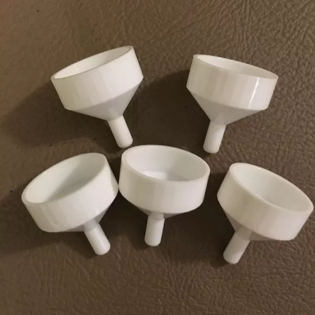 Small White Plastic Mini Funnels For Filling Perfume Diffuser Bottle Liquid Oil