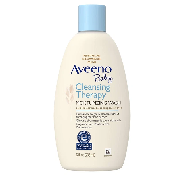 Aveeno Baby Cleansing Therapy Moisturizing Wash with Soothing Natural Colloidal