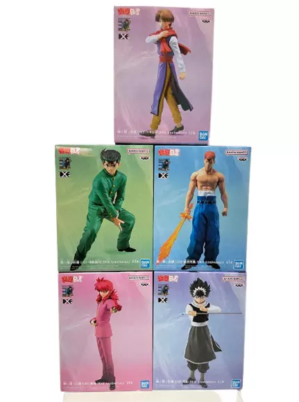 Yu Yu Hakusho Yusuke Koenma Hiei Kuwabara Kurama Figure Set DXF 30th Anniv.