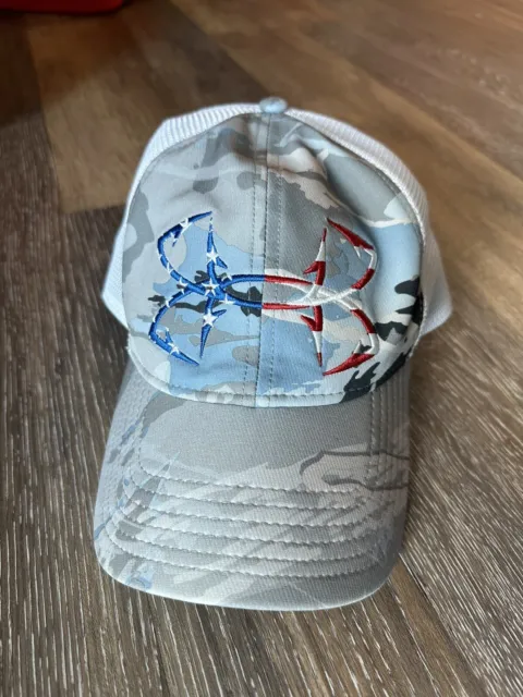 UNDER ARMOUR American Flag Logo Realtree Camo Mesh Snapback Trucker Hat Cap USA