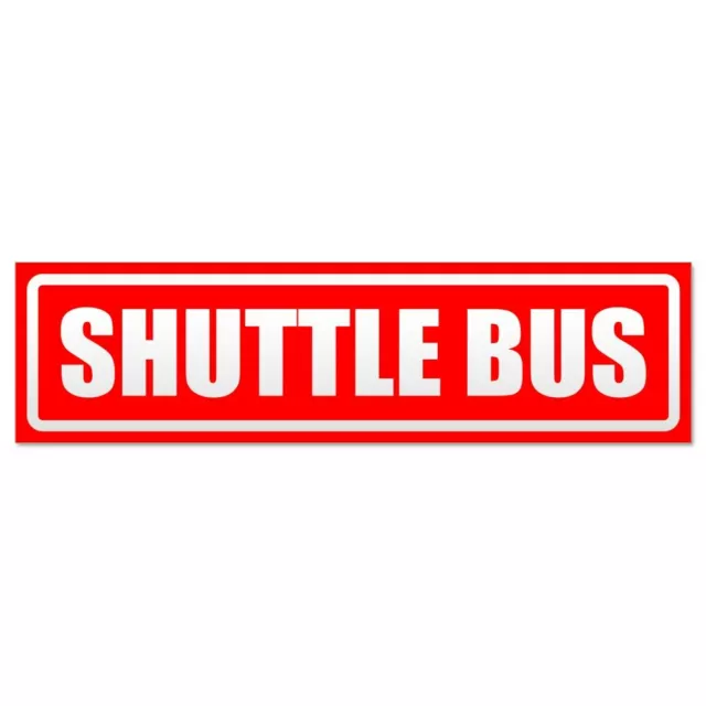 Shuttle Bus invertiert Magnetschild Schild magnetisch