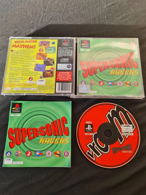 Supersonic Racers - Sony Playstation PS1 - Complete - PAL
