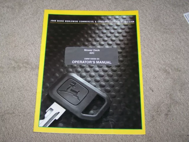 John deere gt225 sales 42c mower deck manual