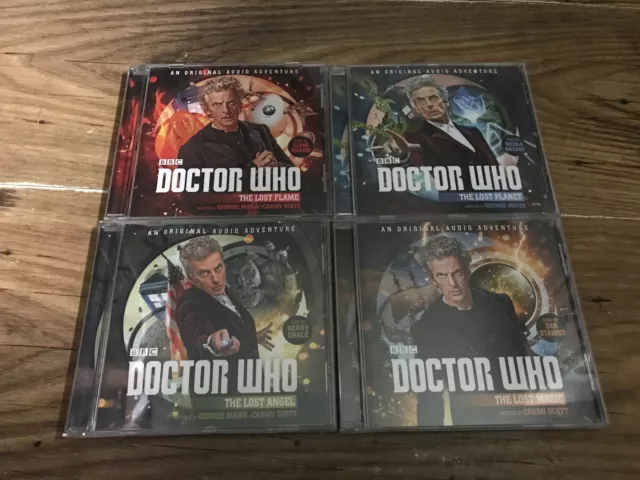 4 BBC DOCTOR WHO AUDIO BOOKS CDs LOST PLANET LOST MAGIC LOST FLAME & LOST ANGEL