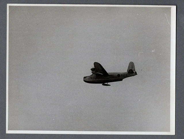 Boac Raf Short Sunderland Flying Boat Large Vintage Press Photo