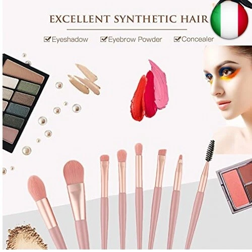 GeekerChip Pennelli Make Up Professionali Set,8 Pezzi Set Pennelli da 7