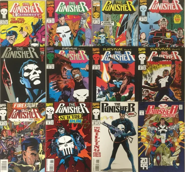 Punisher Vol 2 #70 71 72 73 75 77 78 79 83 86 93 + 2099#1 (7.5/8.5) lot of 12