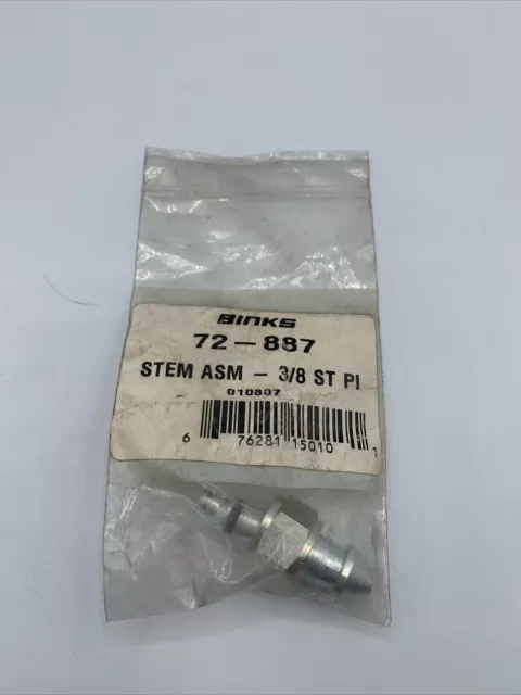 binks 72-887 stem asm 3/8 st pi quick connect