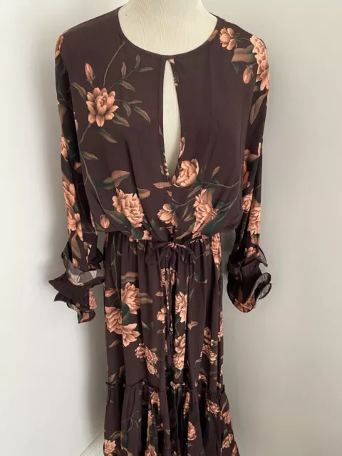 JOANNA ORTIZ X H&M Long Sleeved Floral Dress {Size M}
