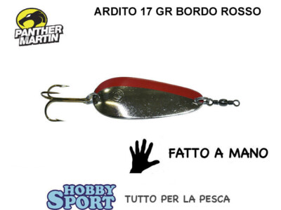 Martin 1 CUCCHIAINO PANTHER MARTIN PINGUIN DOPPIA ANCORA COL.ROSSOBIANCO N.4 GR.24 GV52 