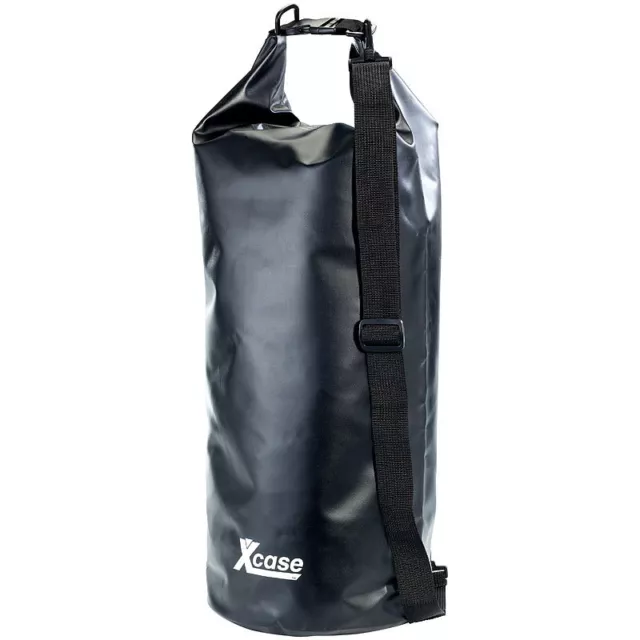Xcase Trockensack: Wasserdichter Packsack 25 Liter, schwarz