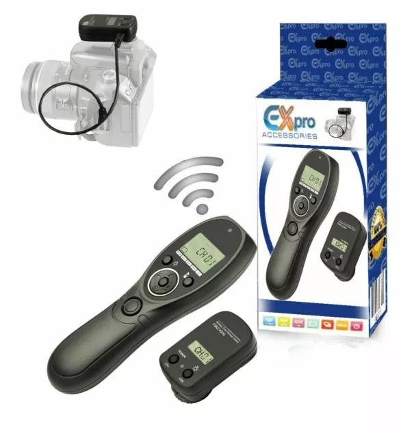 RS-80N3 LCD Timer Remote Wireless Shutter Release Switch Canon EOS 7D
