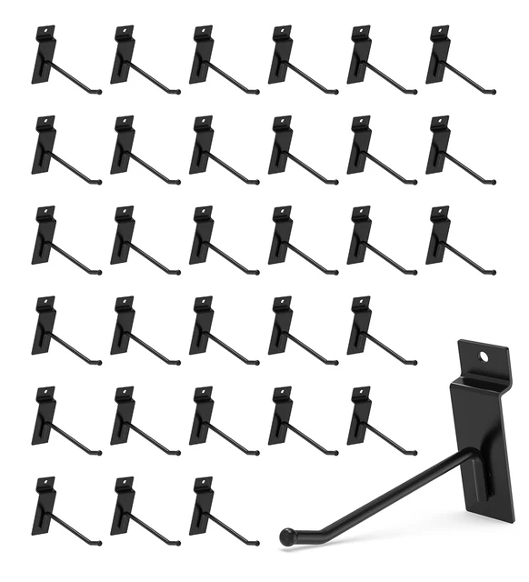 Slatwall Hooks 32PC 4 Inch Slatwall Accessories Slatwall Panel Hooks Garage Orgn