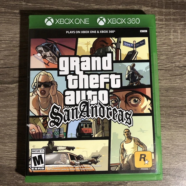 GRAND THEFT AUTO GTA San Andreas Microsoft Xbox One 360 Game w/ Map 15