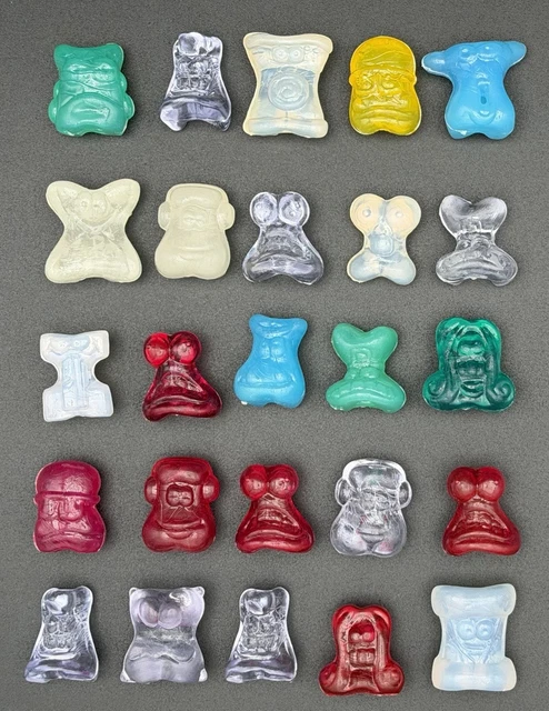 Collection Complète De Figurines Crazy Bones Hielocos Coca-Cola – 60 Pièces, édition El Salvador 1999, Lot Rare