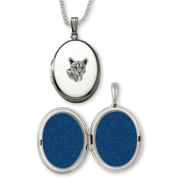 Cougar Jewelry Sterling Silver Handmade Mountain Lion Photo Locket  COU1H-V