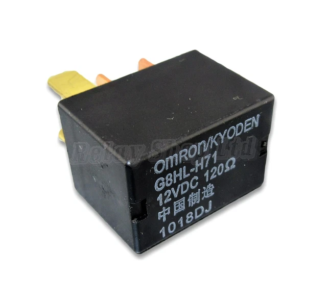 569-Honda (02-16) 4-Pin Power Black Micro Relay 39794SDAA03 Omron G8HL-H71 12VDC