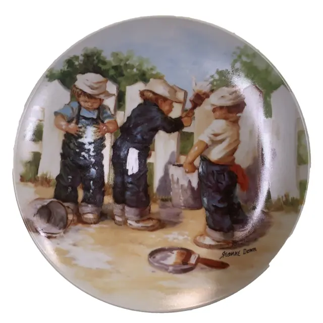 Vintage 1985 Knowles Collectible Plate 'A Coat of Paint' limited edition #7569D