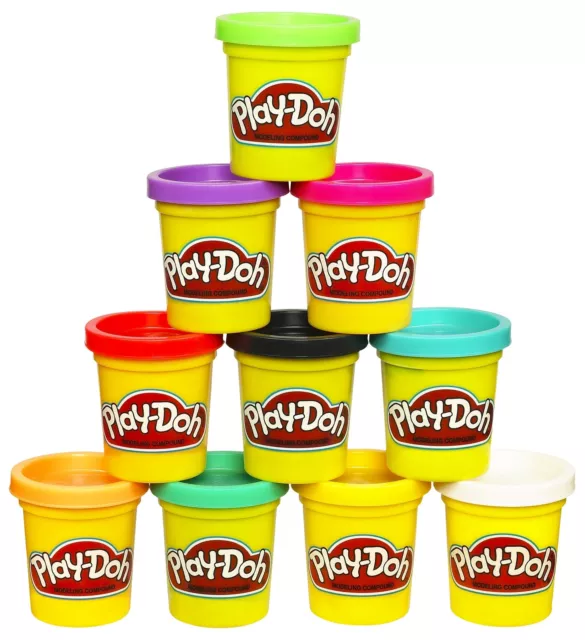 Paquete de 20 compuestos de modelado Play Doh, 2 estuches de 10 multicolores