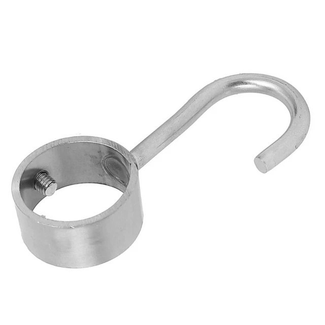 2 Pcs Kitchen Hook Wardorbe Bath Towel Wall Mounted Hanger Metal Coat