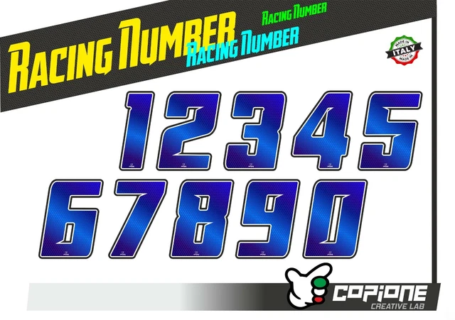 Autocollant Numéro De Course 67 - Vinyle Mat Haute Qualité - Pour Voiture, Moto, Casque