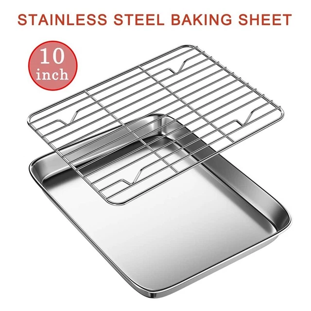 TOASTER OVEN TRAY and Rack Set, with Cooling Rack,Dishwasher Safe