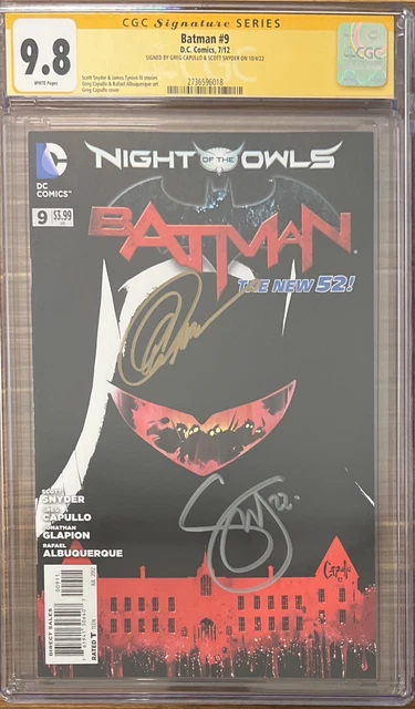 Batman #9 CGC SS 9.8 (New 52) signed by Scott Snyder & Greg Capullo