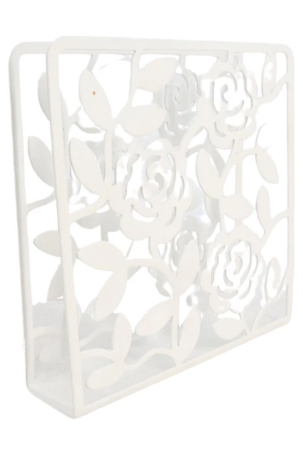 Soporte para servilletas IKEA Rosen en blanco, metal - 1 pieza