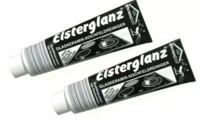 2x Elsterglanz Glaskeramik Kochfeldreiniger 150ml