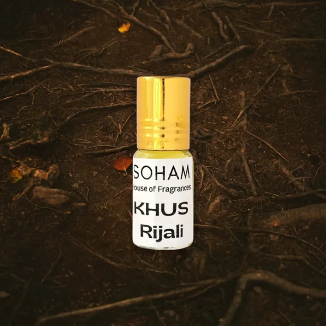 Khus Rijali by SOHAM Premium Original Attar Ittar Perfume Oil Fresh Woody Cool