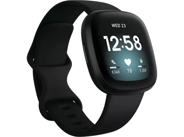 Smartwatch - Fitbit Versa 3, 6 meses incluidos de suscripción a Fitbit Premium,