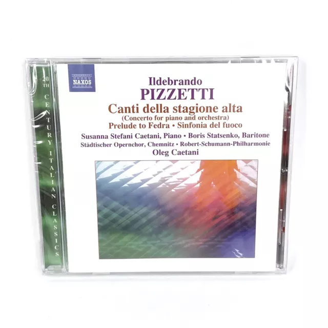 Ildebrando Pizzetti Canti Della Stagione Alta Prelude to Fedra Sinfonia De CD