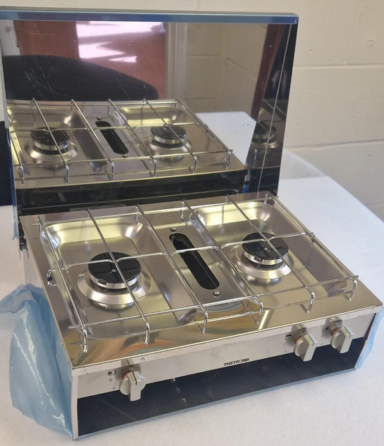 THETFORD 2 BURNER HOTPLATE AND GRILL STAINLESS STEEL (SHT27699SP