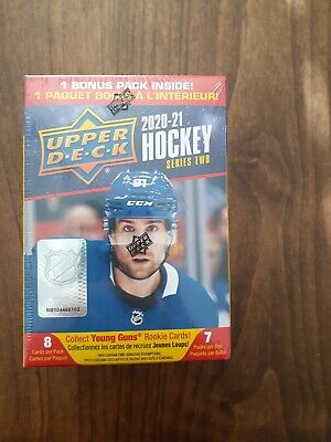 2020-21 Upper Deck NHL Series 2 Hockey Trading Card Blaster Box - SEALED-56 card