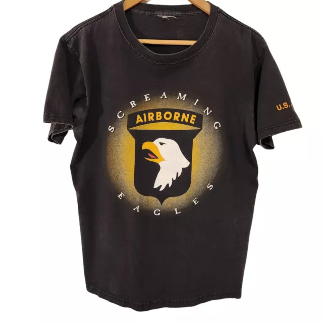 VINTAGE 101ST AIRBORNE Screaming Eagles T Shirt Small $35.00 - PicClick