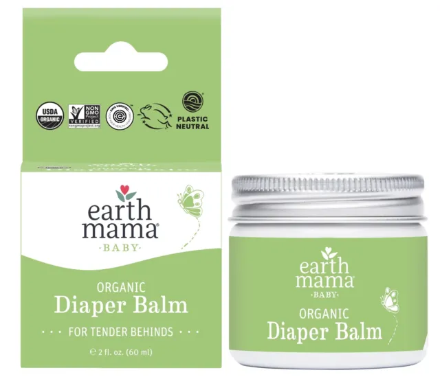 Earth Mama Angel Baby Bottom Balm When Changing Diapers Or After Bathing 10-022