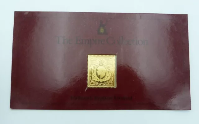Solid Silver Gilt Stamp Ingot / Empire Collection / Straits Settlements $500